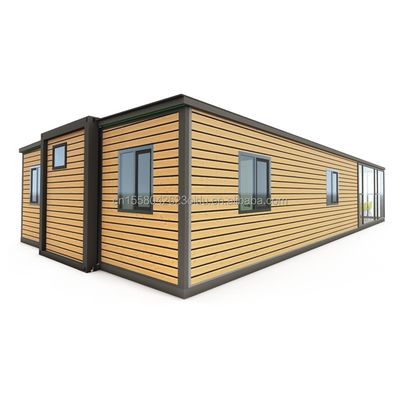 50/75/100 mm panneau sandwich ondulé maison de conteneurs préfabriquée moderne évolutive de 3 chambres pour hôtels