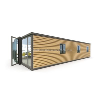 50/75/100 mm panneau sandwich ondulé maison de conteneurs préfabriquée moderne évolutive de 3 chambres pour hôtels