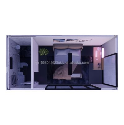 Famille mobile modulaire personnalisée en extérieur vitrée cabane de jardin en bois Hôtel de camping avec fenêtres en alliage d'aluminium et Home Bar