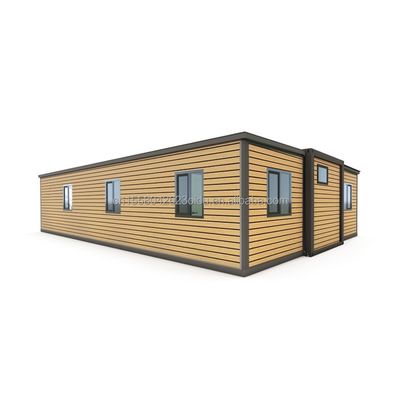50/75/100 mm panneau sandwich ondulé maison de conteneurs préfabriquée moderne évolutive de 3 chambres pour hôtels