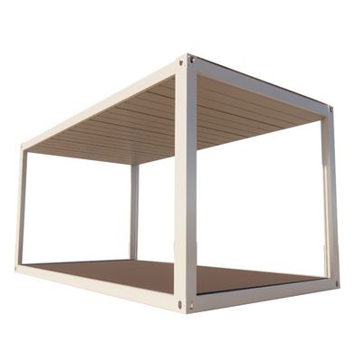 Hôtel assemblé Paquet plat 20ft conteneur maison mobile cadre panneau sandwich et maison préfabriquée de luxe à prix réduit