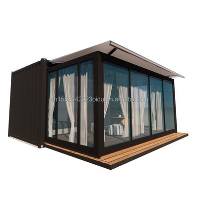 Paroi 50/75/100 mm Panneau sandwich ondulé Luxe modulaire portable maison de conteneurs préfabriquée avec toilette Design d'hôtel moderne