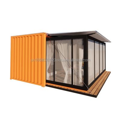 Paroi 50/75/100 mm Panneau sandwich ondulé Luxe modulaire portable maison de conteneurs préfabriquée avec toilette Design d'hôtel moderne