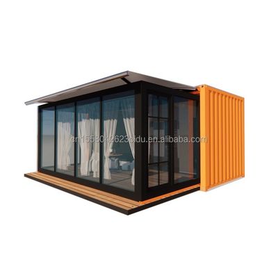 Paroi 50/75/100 mm Panneau sandwich ondulé Luxe modulaire portable maison de conteneurs préfabriquée avec toilette Design d'hôtel moderne