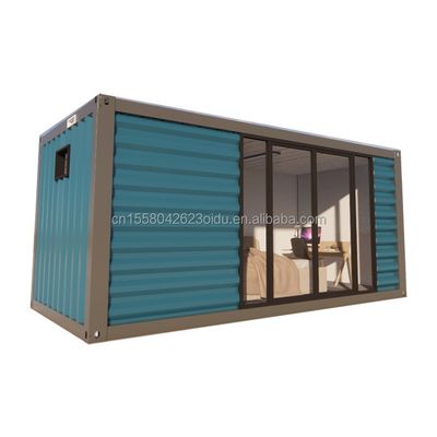 Hôtel assemblé Paquet plat 20ft conteneur maison mobile cadre panneau sandwich et maison préfabriquée de luxe à prix réduit