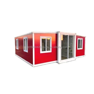 Maison en bois 2 3 4 5 Chambre préfabriquée Villa personnalisée Couleur de conception 20ft 40ft imperméable préfabriqué Container évolutif