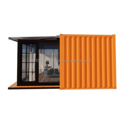 Paroi 50/75/100 mm Panneau sandwich ondulé Luxe modulaire portable maison de conteneurs préfabriquée avec toilette Design d'hôtel moderne