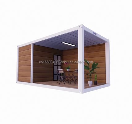 Structure en acier cadre soudé 20ft Pack plat assemblé conteneur maison mobile pour l' hôtel maison de jardin simple et luxueuse