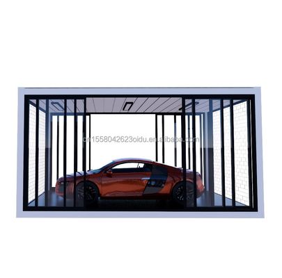 Crystal Glass Shop Design Maison préfabriquée mobile de 20 pieds avec des fenêtres en alliage d'aluminium et une courbure en acier galvanisé de 180 g