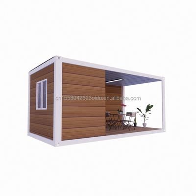 Structure en acier cadre soudé 20ft Pack plat assemblé conteneur maison mobile pour l' hôtel maison de jardin simple et luxueuse
