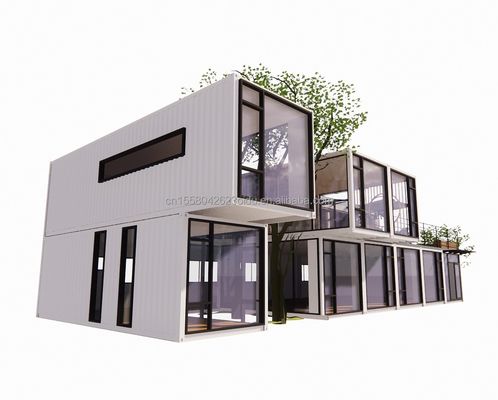 Container Maison mobile Cafétéria scolaire Emballage plat avec couleur et design personnalisés