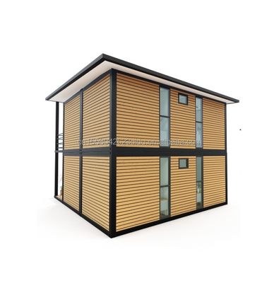 fenêtres en alliage d'aluminium Container d'expédition modifié maisons de loisirs en bois préfabriquées pour les vacances en famille à la campagne
