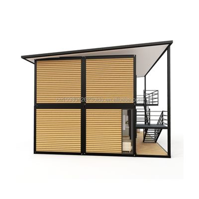 fenêtres en alliage d'aluminium Container d'expédition modifié maisons de loisirs en bois préfabriquées pour les vacances en famille à la campagne