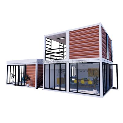 20ft Kiosque Portable Modifié Prefab Modulaire Café Container de livraison Bar petite maison 3 chambres conçues pour l' hôtel