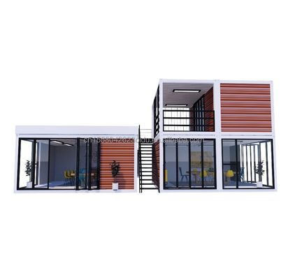 20ft Kiosque Portable Modifié Prefab Modulaire Café Container de livraison Bar petite maison 3 chambres conçues pour l' hôtel