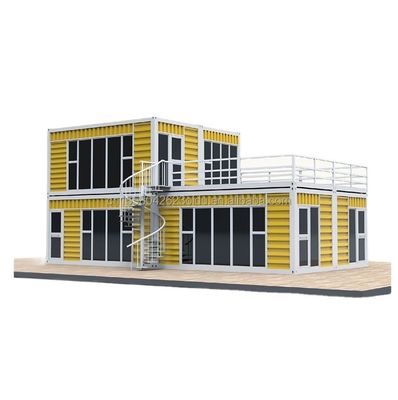 20ft Kiosque Portable Modifié Prefab Modulaire Café Container de livraison Bar petite maison 3 chambres conçues pour l' hôtel