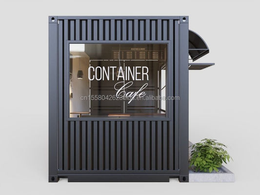 Container de panneau de sandwich préfabriqué Restaurant maison modulaire de 20 pieds 40 pieds maisons pour la livraison mobile personnalisée bar dans les cafés