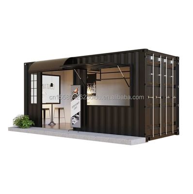 Container de panneau de sandwich préfabriqué Restaurant maison modulaire de 20 pieds 40 pieds maisons pour la livraison mobile personnalisée bar dans les cafés