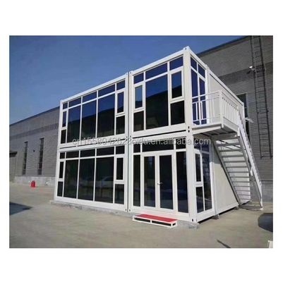 40 FT Design moderne maisons préfabriquées extérieures maison de conteneur pliable avec panneau sandwich et fenêtres en alliage d'aluminium