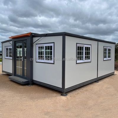 40 FT Design moderne maisons préfabriquées extérieures maison de conteneur pliable avec panneau sandwich et fenêtres en alliage d'aluminium
