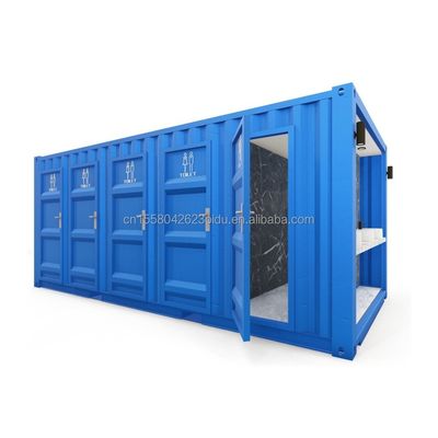 Container à emballage plat de conception moderne pour le public dans une remorque mobile de 20 pieds salle de bain Camping et au-delà de votre imagination