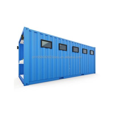 Container à emballage plat de conception moderne pour le public dans une remorque mobile de 20 pieds salle de bain Camping et au-delà de votre imagination