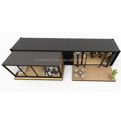 Tubes carrées en acier galvanisé utilisées dans la conception moderne Portable 20FT 40FT Container House pour l'extérieur