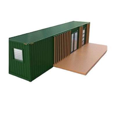 Tubes carrées en acier galvanisé utilisées dans la conception moderne Portable 20FT 40FT Container House pour l'extérieur