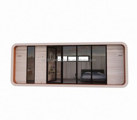Container d'expédition modifié 20 pieds maison en bois préfabriquée de luxe avec cuisine salle de bain et salle de conteneurs Installation rapide