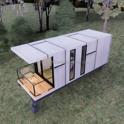 Constructions modulaires en acier de 20 ou 40 pieds Maisons modernes préfabriquées avec panneau extérieur et panneau sandwich