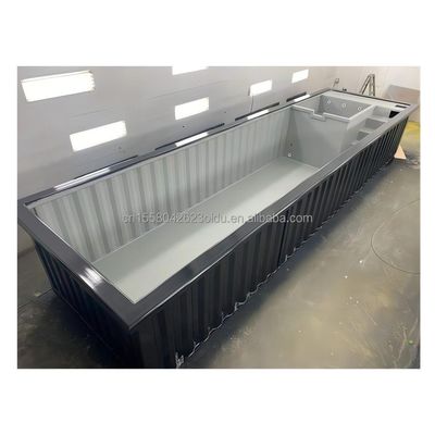 Constructions modulaires en acier de 20 ou 40 pieds Maisons modernes préfabriquées avec panneau extérieur et panneau sandwich