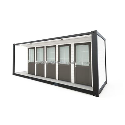 Acier galvanisé pliant 180g Profabriqué maison extérieure moderne en acier et panneau sandwich Modifié conteneur d'expédition conteneur de toilette