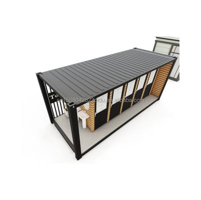 Container d'expédition modifié pour toilettes extérieures de 20 pieds ou 40 pieds en acier et panneau sandwich avec fenêtres en alliage d'aluminium