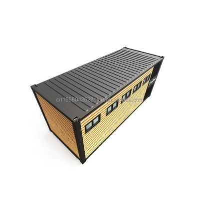 Container d'expédition modifié pour toilettes extérieures de 20 pieds ou 40 pieds en acier et panneau sandwich avec fenêtres en alliage d'aluminium