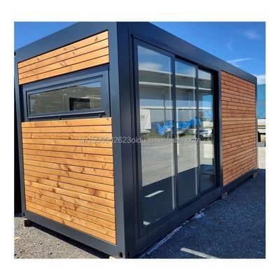 Maison de conteneurs préfabriquée portable avec chambres à coucher pour l'extérieur en panneau sandwich
