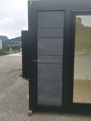 Fenêtres en alliage d'aluminium utilisées dans une maison en bois préfabriquée de luxe de 20 pieds avec cuisine et salle de bain