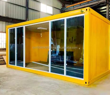 Couleur personnalisée 20 pieds préfabriqué Package plat conteneur en vrac cadre maison pour les travailleurs migrants sur le chantier de construction