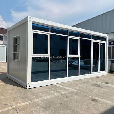 Couleur personnalisée 20 pieds préfabriqué Package plat conteneur en vrac cadre maison pour les travailleurs migrants sur le chantier de construction