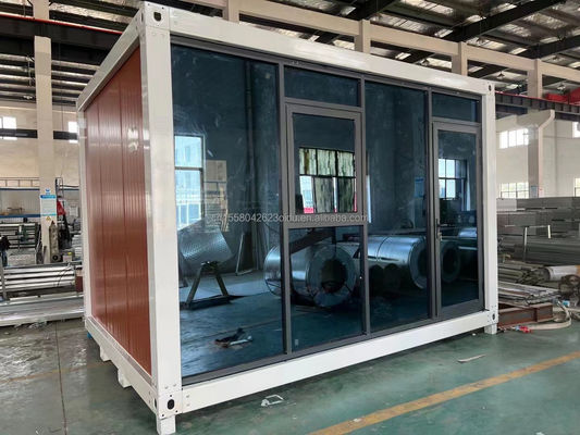 Couleur personnalisée 20 pieds préfabriqué Package plat conteneur en vrac cadre maison pour les travailleurs migrants sur le chantier de construction