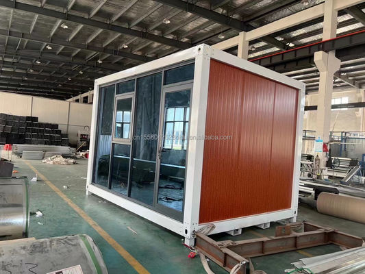 Couleur personnalisée 20 pieds préfabriqué Package plat conteneur en vrac cadre maison pour les travailleurs migrants sur le chantier de construction