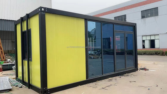 Couleur personnalisée 20 pieds préfabriqué Package plat conteneur en vrac cadre maison pour les travailleurs migrants sur le chantier de construction