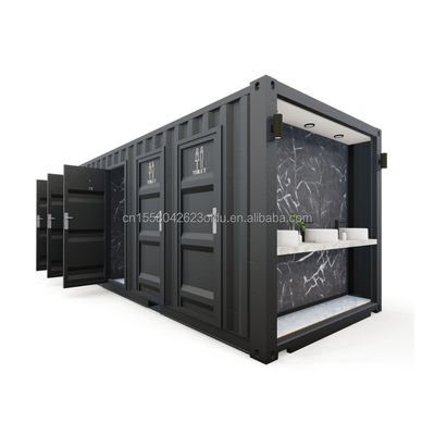 Salles de bains publiques en acier Pack plat personnalisé Container maison préfabriqué de conception moderne pour l' application hôtelière Couleur personnalisée
