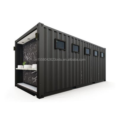 Salles de bains publiques en acier Pack plat personnalisé Container maison préfabriqué de conception moderne pour l' application hôtelière Couleur personnalisée