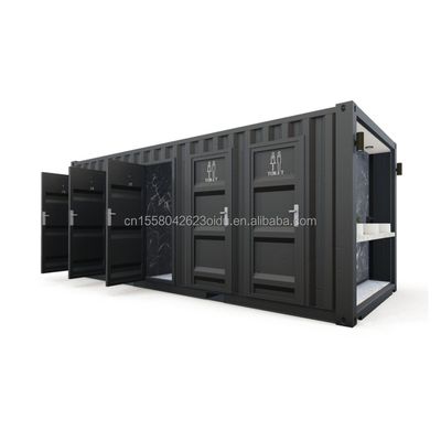 Salles de bains publiques en acier Pack plat personnalisé Container maison préfabriqué de conception moderne pour l' application hôtelière Couleur personnalisée