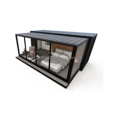 Couleur personnalisée EU Portable 20ft Expandable Container maison pour les couples ou hôtel et fenêtres en alliage d'aluminium