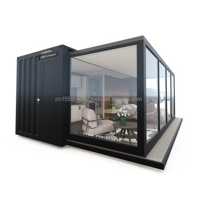 Couleur personnalisée EU Portable 20ft Expandable Container maison pour les couples ou hôtel et fenêtres en alliage d'aluminium