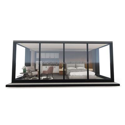 Couleur personnalisée EU Portable 20ft Expandable Container maison pour les couples ou hôtel et fenêtres en alliage d'aluminium