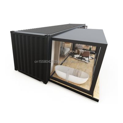 Couleur personnalisée EU Portable 20ft Expandable Container maison pour les couples ou hôtel et fenêtres en alliage d'aluminium