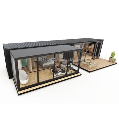 Container en acier pliable de 2 chambres à coucher Container de maison Hôtels toilettes