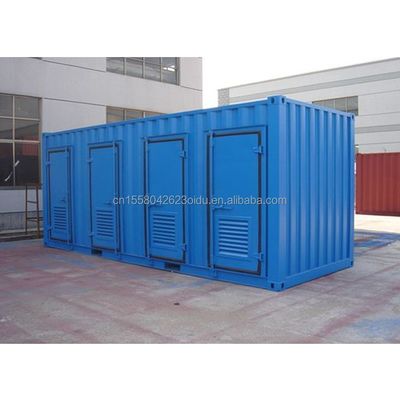 Toilette en conteneur préfabriqué pour magasin ou villa fenêtres en alliage d'aluminium et design moderne du milieu du siècle